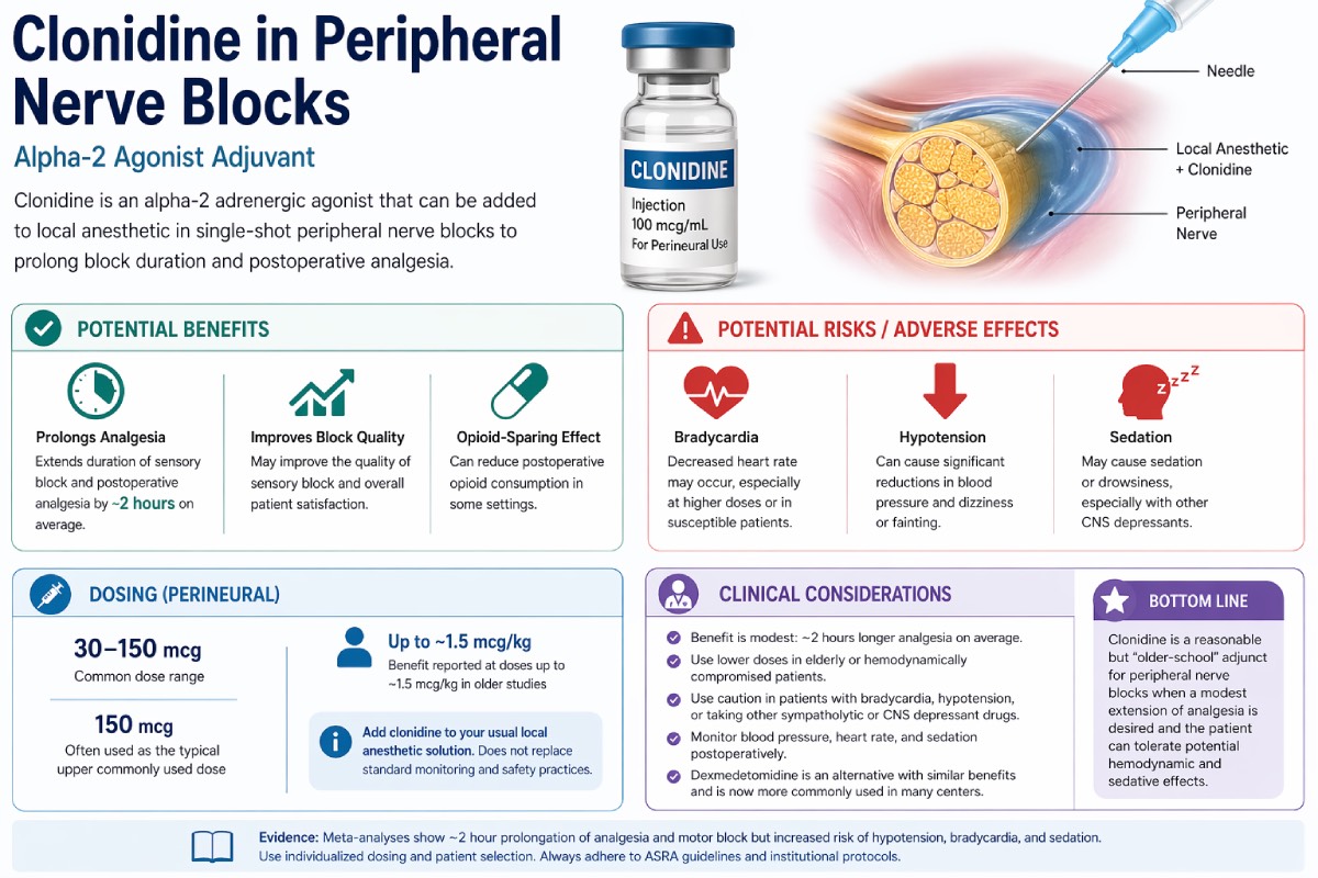 Clonidine in Peripheral Nerve Blocks